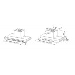 Απορροφητήρας εντοιχιζόμενος απλός 90cm 250 W, χρώμα: Χρωμέ Απορροφητήρες εντοιχιζόμενοι