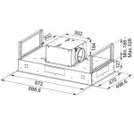 Απορροφητήρας εντοιχιζόμενος οροφής 90cm 200 W, χρώμα: Λευκό Απορροφητήρες οροφής Απορροφητήρας εντοιχιζόμενος οροφής 90cm 200 W, χρώμα: Λευκό Απορροφητήρες οροφής