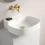 Washbasin Wall-mounted 50x48x13,5 With 1 bowl With overflow Without hole material: Porcelain, color: White surface: Glossy Wall-mounted