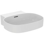 Washbasin Wall-mounted 50x48x13,5 With 1 bowl With overflow Without hole material: Porcelain, color: White surface: Glossy Wall-mounted