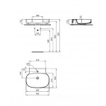 Washbasin Wall-mounted 60x50x13,5 With 1 bowl With hole in the middle Without overflow material: Porcelain, color: White surface: Glossy Wall-mounted Washbasin Wall-mounted 60x50x13,5 With 1 bowl With hole in the middle Without overflow material: Porcelain, color: White surface: Glossy Wall-mounted