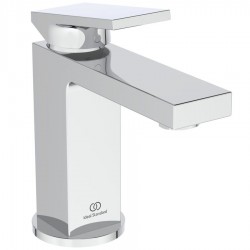 Wash basin tap Deck-mounted material: Brass mixer Without waste Μ size, color: Chrome surface: Glossy Deck-mounted