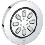 Shower (jet), color: Chrome material: Brass surface: Glossy Wall-mounted shower heads