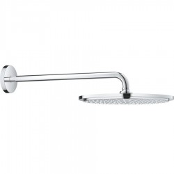 Shower head Wall-mounted 31x31 material: Brass, style: 1 spray, color: Chrome surface: Glossy Overhead showers
