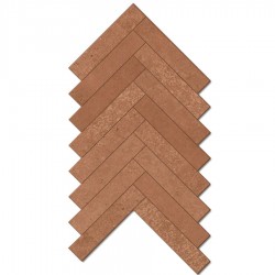Chevron 23x44 Italy, style: cotto 1st choice rettificato surface: Matt, hue: Brick Chevron