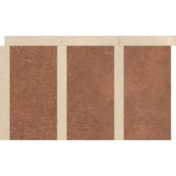 Μπορντούρα (Listello) 32x55 Ιταλίας rettificato Α’ διαλογής R10 Naturale, 9mm Mattone Cotone, απόχρωση: Mix