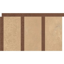 Μπορντούρα (Listello) 32x55 Ιταλίας rettificato Α’ διαλογής R10 Naturale, 9mm Rosato Amaranto, απόχρωση: Mix