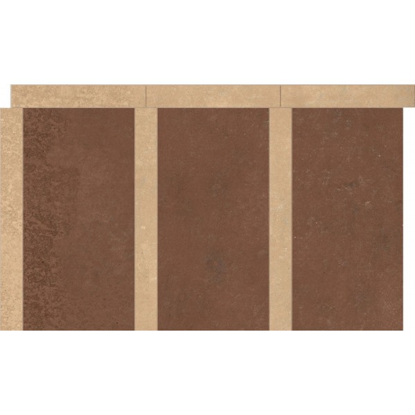 Edging (Listello) 32x55 Italy 1st choice rettificato Amaranto Rosato, hue: Mix Tile Liners (Listello)-Decore