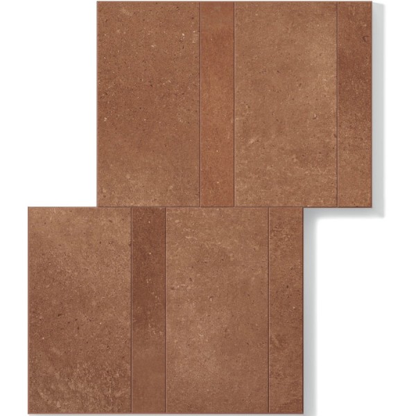 Μπορντούρα (Listello) 30x40 Ιταλίας rettificato Α’ διαλογής R10 Naturale, Mattone, 9mm, απόχρωση: Κεραμιδί Μπορντούρες-Decore