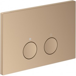 Flush wall plates for concealed cistern Actuation dual flush valve material: Metal, color: Pink Gold surface: Glossy Flush plates