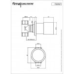 Διακόπτης εντοιχιζόμενος έντασης ροής μπαταρίας ντουζιέρας εξωτερικό μέρος από ορείχαλκο Black Matt επιφάνεια: Ματ, χρώμα: Μαύρο Διακόπτες έντασης ροής νερού