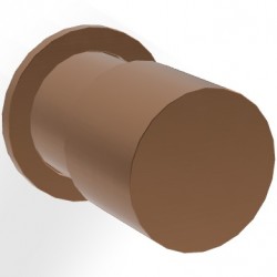 Shower tap Switch external part material: Brass Brushed Amber Bronze surface: Brushed, color: Bronze Volume control valves