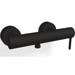 Shower tap Wall-mounted exposed material: Brass mixer without hand shower, hose and holder Black Matt, color: Black surface: Matt Wall-mouned exposed