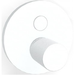 Μπαταρία ντουζιέρας εντοιχιζόμενη εξωτερικό μέρος 2 εξόδων αναμεικτική από ορείχαλκο με πλακέτα με λαβή G, push button, White Matt, χρώμα: Λευκό επιφάνεια: Ματ Εντοιχιζόμενες εξωτερικό μέρος