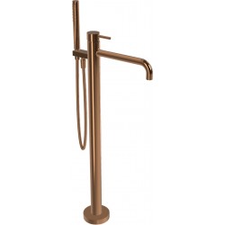 Bathtub tap Floor-standing external part Amber Bronze material: Brass, color: Bronze surface: Glossy Floor standing