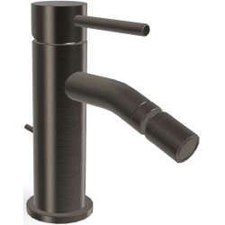 Μπαταρία μπιντέ Brushed Black Chrome από ορείχαλκο, χρώμα: Μαύρο επιφάνεια: Βουρτσισμένη Επικαθήμενες