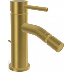 Bidet mixer Brushed Gold material: Brass, color: Gold surface: Brushed Deck-mounted