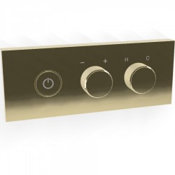 Διακόπτης μπαταρίας νιπτήρος εντοιχιζόμενος on/off push button, με βαλβίδα push-open, Champagne από ορείχαλκο, χρώμα: Χρυσό επιφάνεια: Γυαλιστερή Διακόπτες