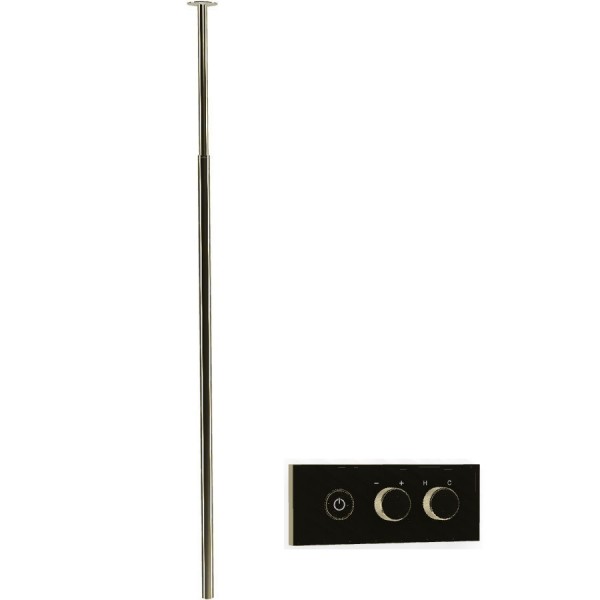 Wash basin tap Wall-mounted - external part with roof rack Champagne on/off push button material: Brass, color: Gold surface: Glossy Ceiling-mounted