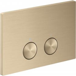 Flush wall plates for concealed cistern Actuation dual flush valve material: Metal, color: Bronze surface: Brushed Flush plates