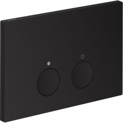 Flush wall plates for concealed cistern dual flush valve material: Metal Mechanical with string, color: Black surface: Matt Flush plates