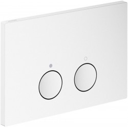 Flush wall plates for concealed cistern Actuation dual flush valve material: Metal, color: White surface: Matt Flush plates