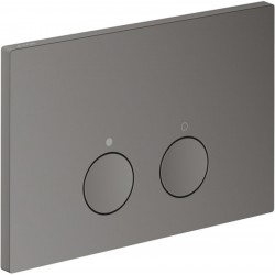 Flush wall plates for concealed cistern Actuation dual flush valve material: Metal, color: Black surface: Glossy Flush plates