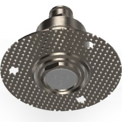 Shower (jet), color: Black material: Brass surface: Brushed Wall-mounted shower heads