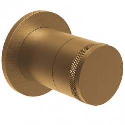 Diverter for concealed shower tap Wall-mounted complete 3 way material: Brass, color: Bronze surface: Brushed Diverters - external part