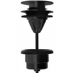 Βαλβίδα 1 1/4'', Black Matt με υπερχείλιση / χωρίς υπερχείλιση από ορείχαλκο επιφάνεια: Ματ, χρώμα: Μαύρο Βαλβίδες