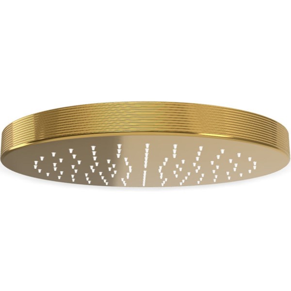 Shower head Wall-mounted / Ceiling-mounted 32,5x32,5 material: Brass, style: 1 spray, color: Gold surface: Glossy Overhead showers