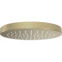 Shower head Wall-mounted / Ceiling-mounted 32,5x32,5 material: Brass, style: 1 spray, color: Gold surface: Brushed Overhead showers