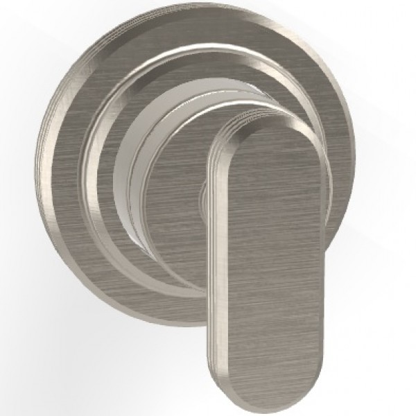 Diverter for concealed shower tap Wall-mounted - external part material: Brass 2 way, color: Chrome surface: Brushed Diverters - external part