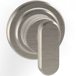 Diverter for concealed shower tap Wall-mounted - external part material: Brass 2 way, color: Chrome surface: Brushed Diverters - external part