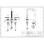 Wash basin tap Deck-mounted dual-level L size material: Brass With push-open waste set, color: Gold surface: Glossy Deck-mounted Wash basin tap Deck-mounted dual-level L size material: Brass With push-open waste set, color: Gold surface: Glossy Deck-mounted