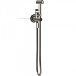 Bidet system external part Mixing material: Brass, color: Chrome surface: Brushed Wall-mounted bidet hand shower systems