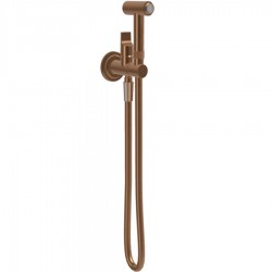 Bidet system external part Mixing material: Brass, color: Bronze surface: Brushed Wall-mounted bidet hand shower systems