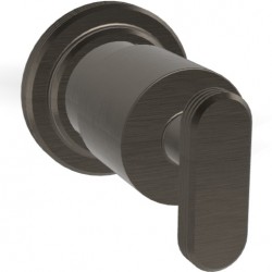 Shower tap Switch external part material: Brass surface: Brushed, color: Black Volume control valves