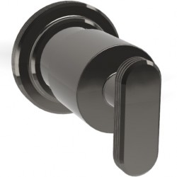 Shower tap Switch external part material: Brass surface: Glossy, color: Black Volume control valves