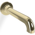 Εκροή (στόμιο) 19,9cm επίτοιχος τύπος από ορείχαλκο μπανιέρας, Champagne, χρώμα: Χρυσό επιφάνεια: Γυαλιστερή Στόμια (ρουξούνια)