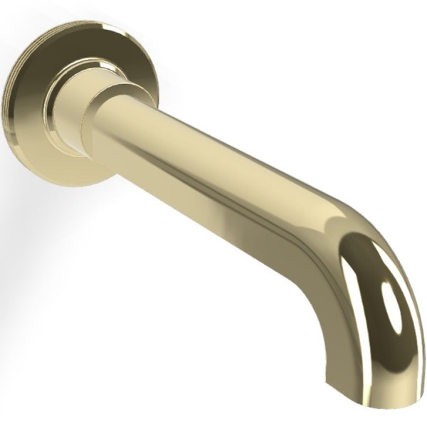 Εκροή (στόμιο) 19,9cm επίτοιχος τύπος από ορείχαλκο μπανιέρας, Champagne, χρώμα: Χρυσό επιφάνεια: Γυαλιστερή Στόμια (ρουξούνια)