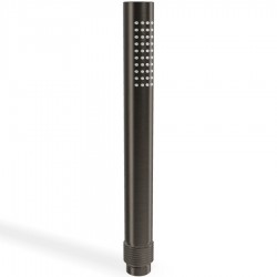 Shower head 1 jet, color: Black surface: Brushed Hand showers
