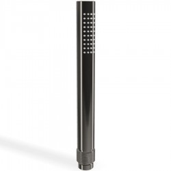 Shower head 1 jet, color: Black surface: Glossy Hand showers