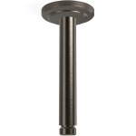 Βραχίονας 16,2cm Brushed Black Chrome οροφής από ορείχαλκο, χρώμα: Μαύρο επιφάνεια: Βουρτσισμένη Βραχίονες κεφαλής ντους