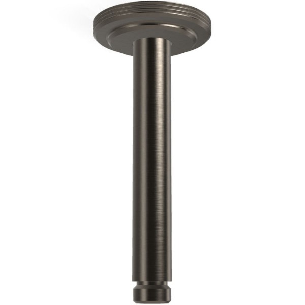 Βραχίονας 16,2cm Brushed Black Chrome οροφής από ορείχαλκο, χρώμα: Μαύρο επιφάνεια: Βουρτσισμένη Βραχίονες κεφαλής ντους