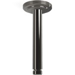 Βραχίονας 16,2cm Black Chrome οροφής από ορείχαλκο, χρώμα: Μαύρο επιφάνεια: Γυαλιστερή Βραχίονες κεφαλής ντους