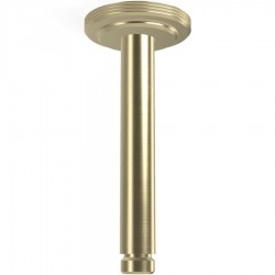 Βραχίονας 16,2cm Brushed Champagne οροφής από ορείχαλκο, χρώμα: Χρυσό επιφάνεια: Βουρτσισμένη Βραχίονες κεφαλής ντους