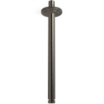 Arm 30cm Ceiling-mounted material: Brass, color: Black surface: Brushed Shower arms