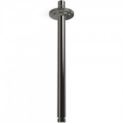 Βραχίονας 30cm Black Chrome οροφής από ορείχαλκο, χρώμα: Μαύρο επιφάνεια: Γυαλιστερή Βραχίονες κεφαλής ντους