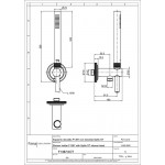 Τηλέφωνο ντους με σπιράλ & στήριγμα με παροχή 1 ροής 1,50m Brushed Champagne, χρώμα: Χρυσό επιφάνεια: Βουρτσισμένη Τηλέφωνα